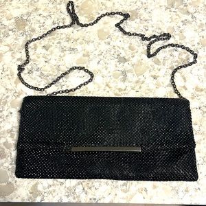 Black studded crossbody bag from INC